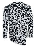 Black Comme Des Garçons leopard-pattern knit sweater