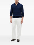 Tommy Hilfiger cable-knit polo-collar sweater